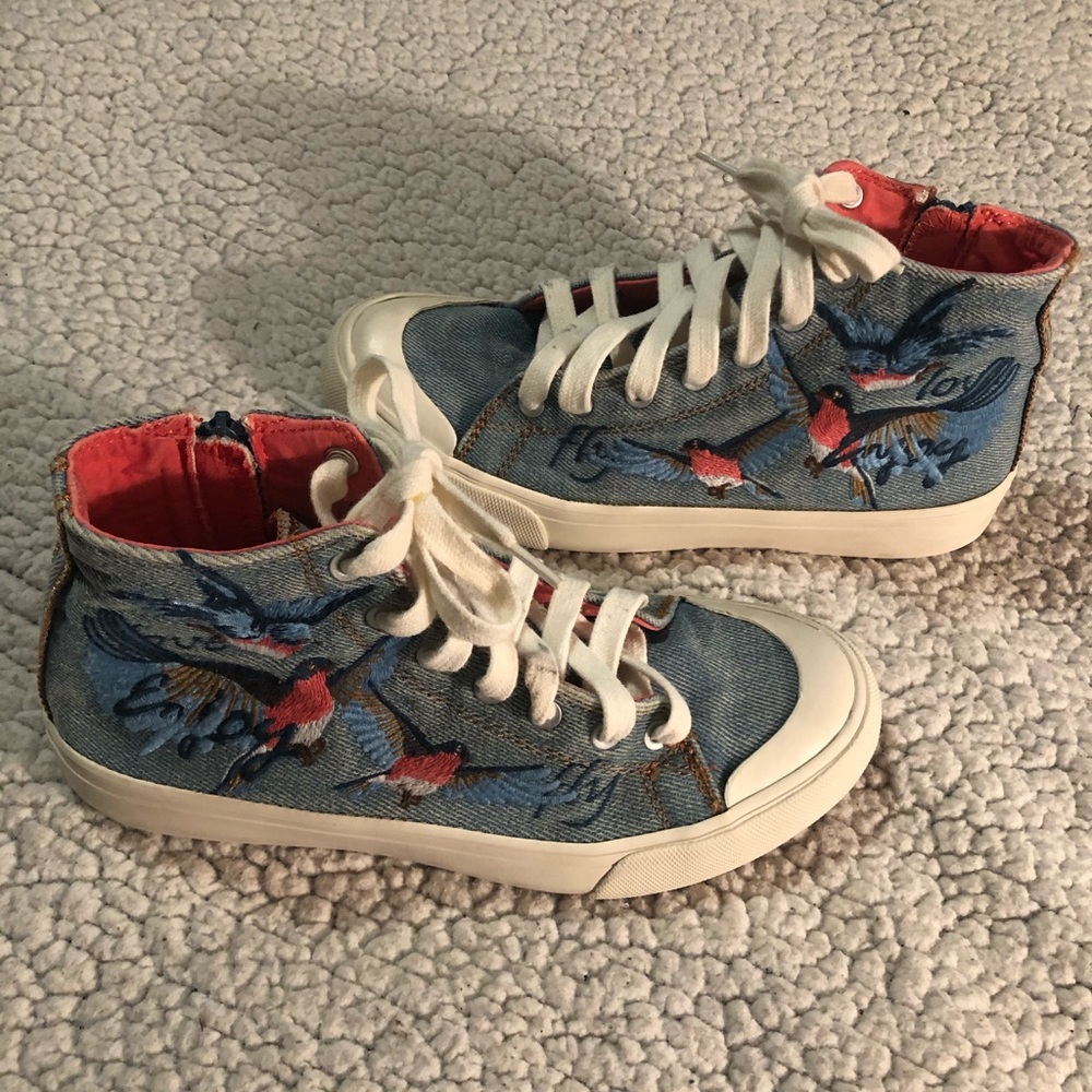 Zara Sneakers Denim with Embroidery